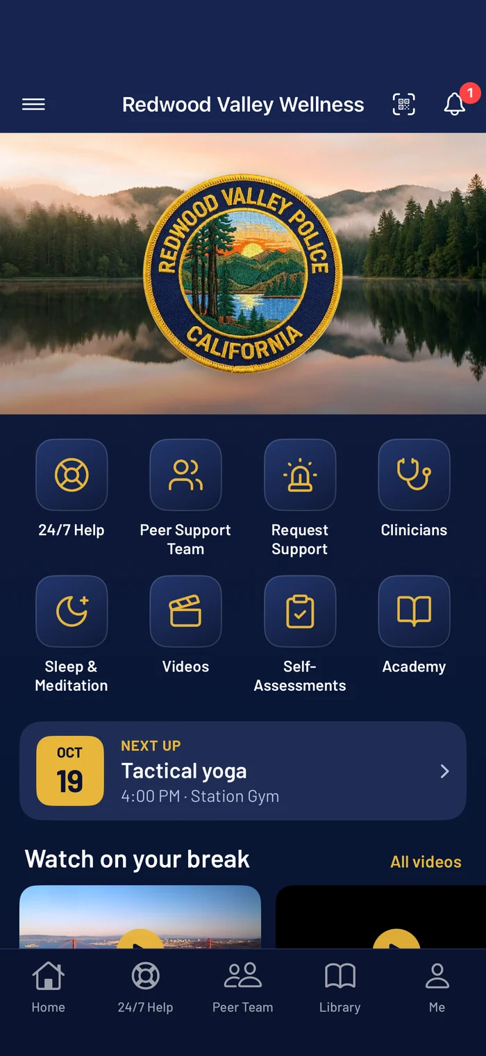 An organization’s wellness app